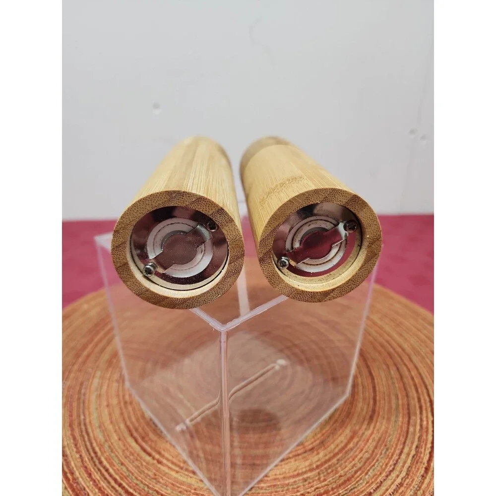 Rae Dunn Bamboo Salt And Pepper Grinders 2025